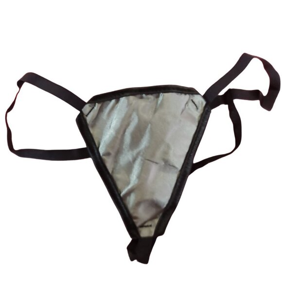 💜 NWT Silver Sparkle Overbust Corset and Thong Set - Picture 4 of 10